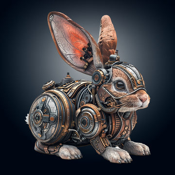 3D Mechanical Rabbit Wooden Jigsaw Puzzle