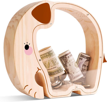 Wooden Elephant Piggy Bank