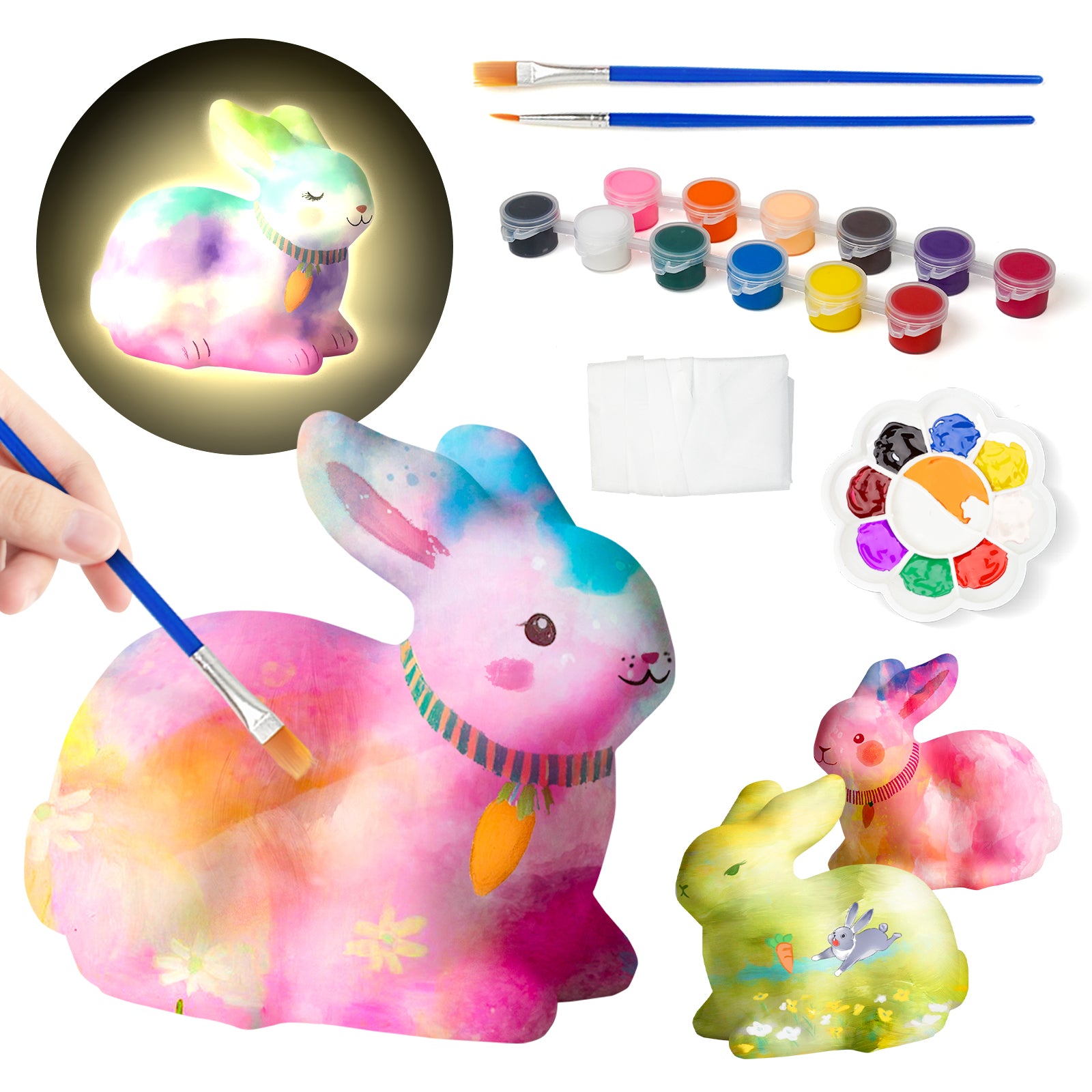 Paint Your Own Bunny Lamp Kit