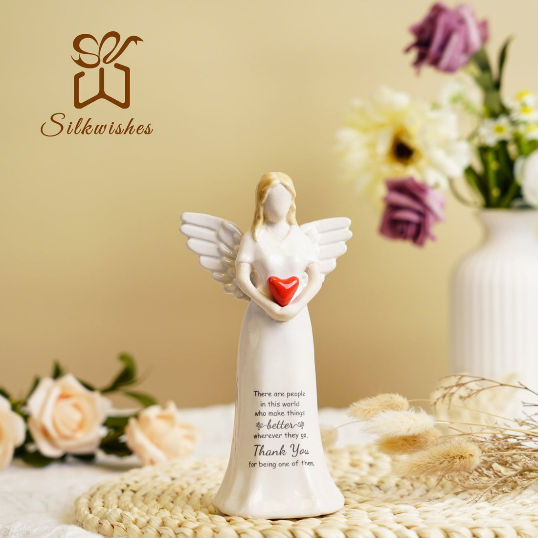 Ceramic Angle Love Figurine