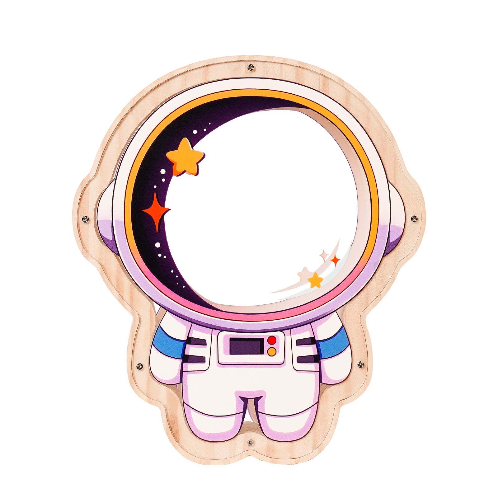 Wooden Astronaut Piggy Banks