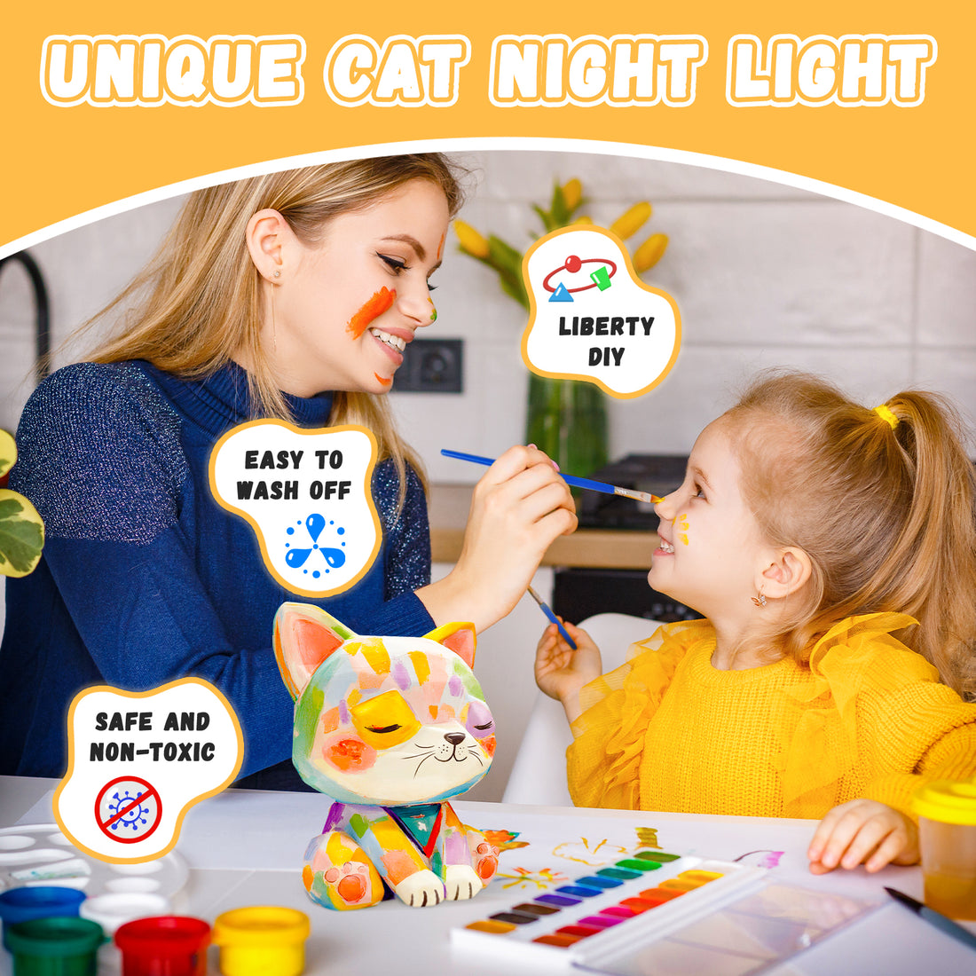 Paint Your Own Cat Lamp Kit