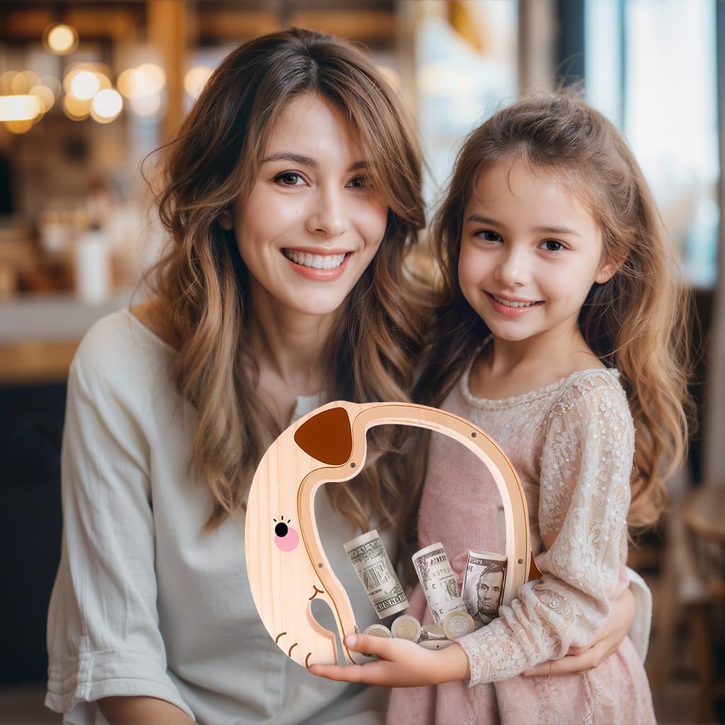 Wooden Elephant Piggy Bank