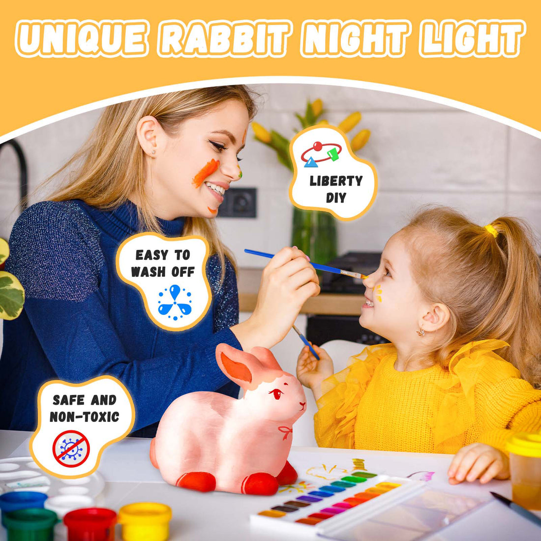 Paint Your Own Bunny Lamp Kit