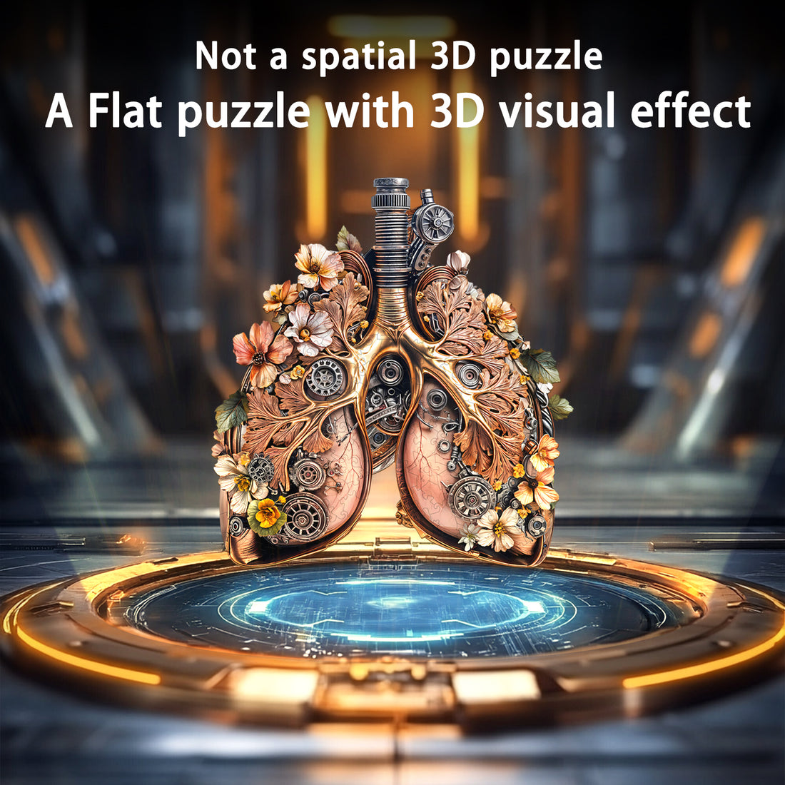 3D Mechanical Lung Wooden Jigsaw Puzzle